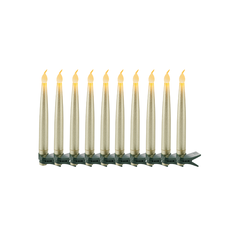 Sirius - Carolin Juletræslys 10stk Guld (15 cm)