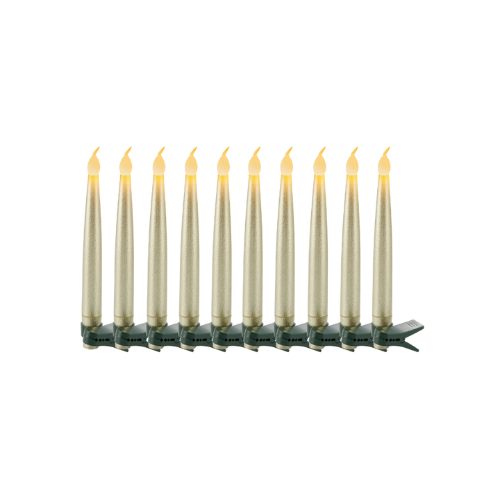 Sirius - Carolin Juletræslys 10stk Guld (15 cm)
