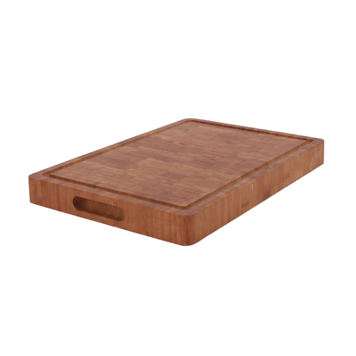 Skærebræt m Saftriller i Bambus 42x31,5x4 cm