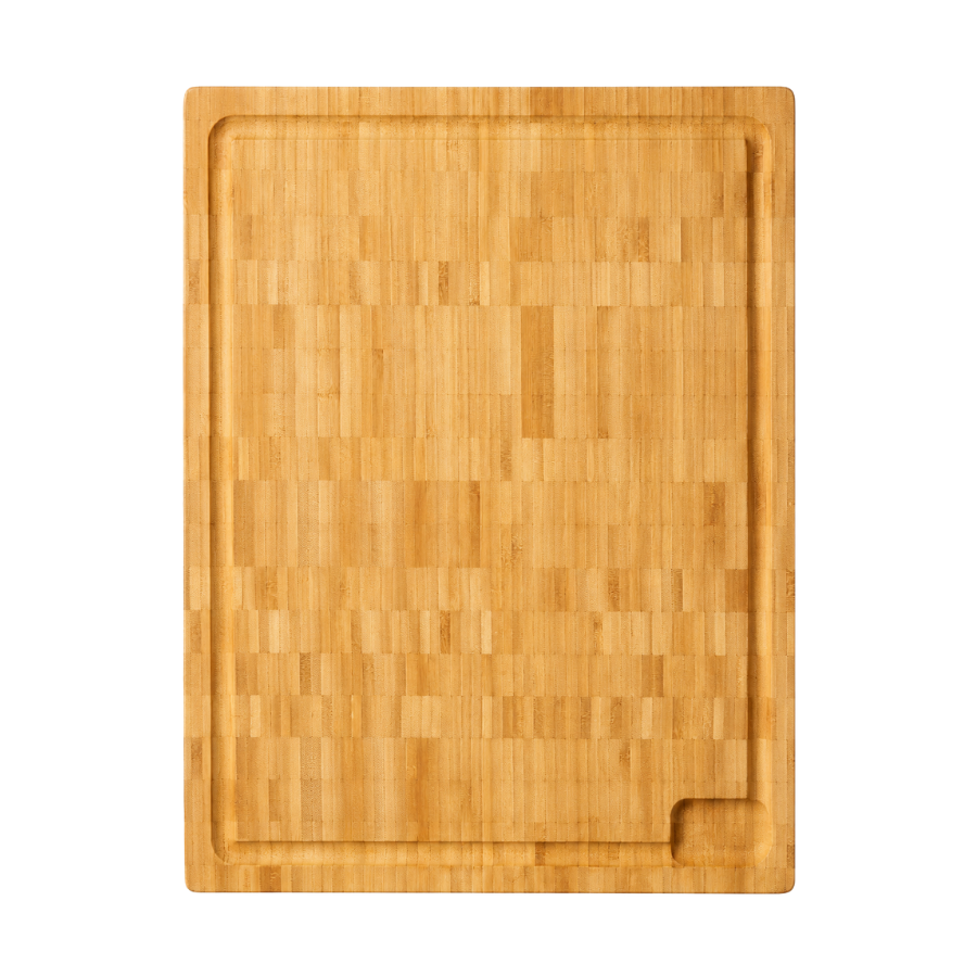 Skærebræt m Saftriller i Bambus  54x30x4 cm