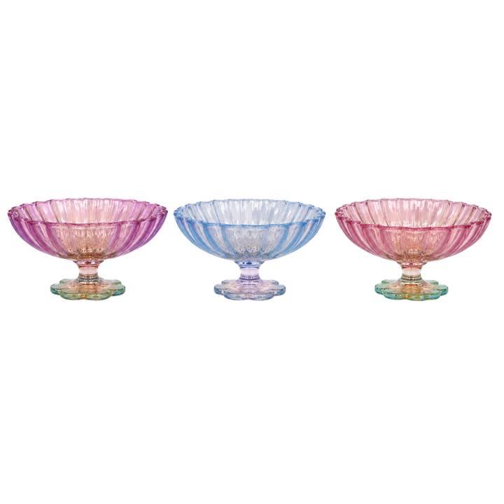 3 stk. Serveringsskål i Tofarvet (16,5x7,2x8,7cm)