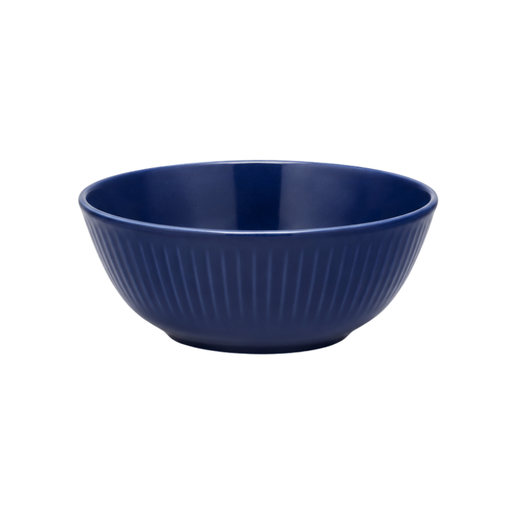 Skål Stentøj Groovy Ø14,5xH6,5cm Blå