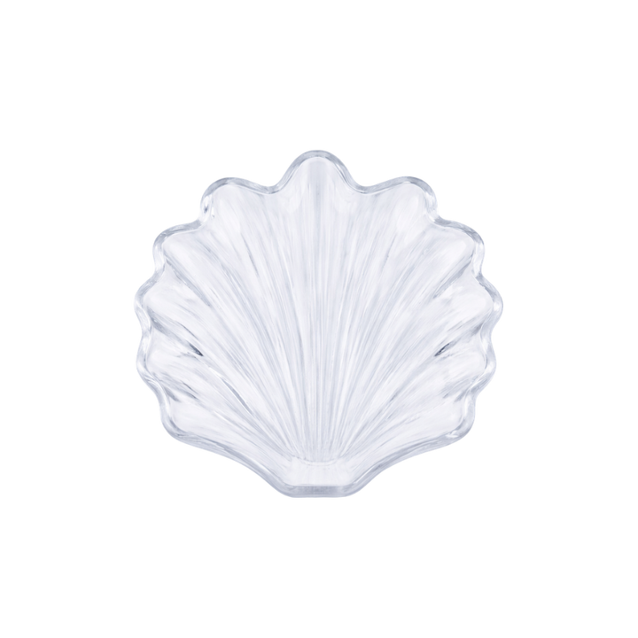 Skål m Muslingskal Design Glas 17x18x3cm Clear