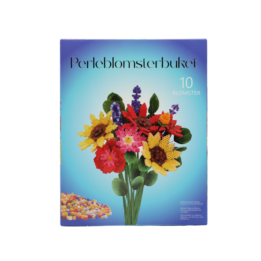 Solsikke Perleblomst Buket m. 16 Blomster