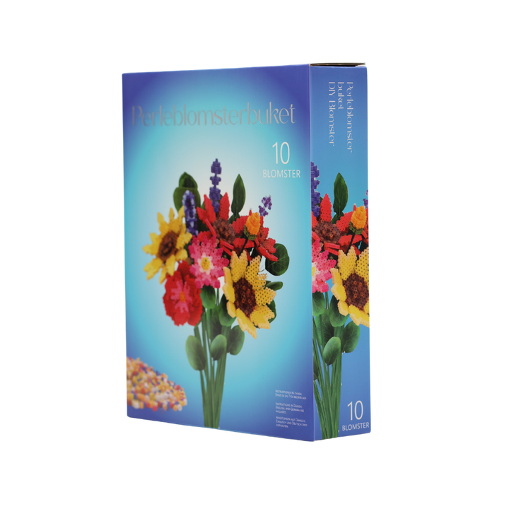 Solsikke Perleblomst Buket m. 16 Blomster