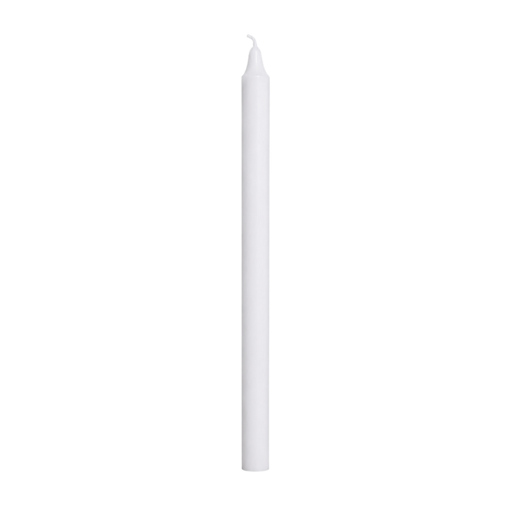 Stearinlys H24cm  pk/16 stk. Hvid