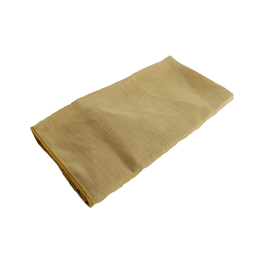 Stofserviet af 100% Hør i Mat Gul  (40x40cm)