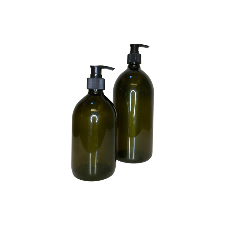 ALBA Plastdispenser, Grøn m. Sort Pumpe, 1000ml