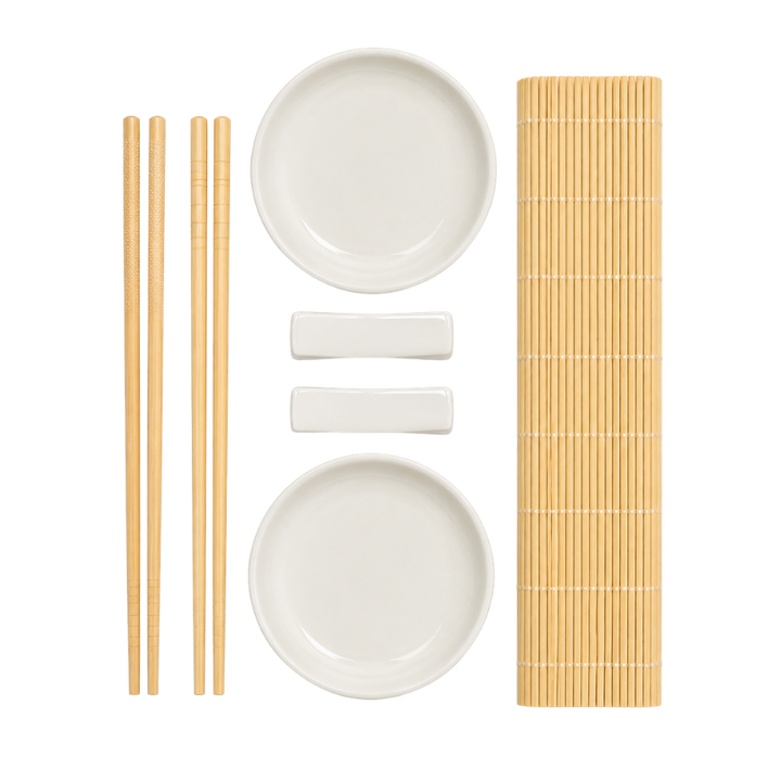 Sushi Sæt 7 Dele Bambus/Porcelæn