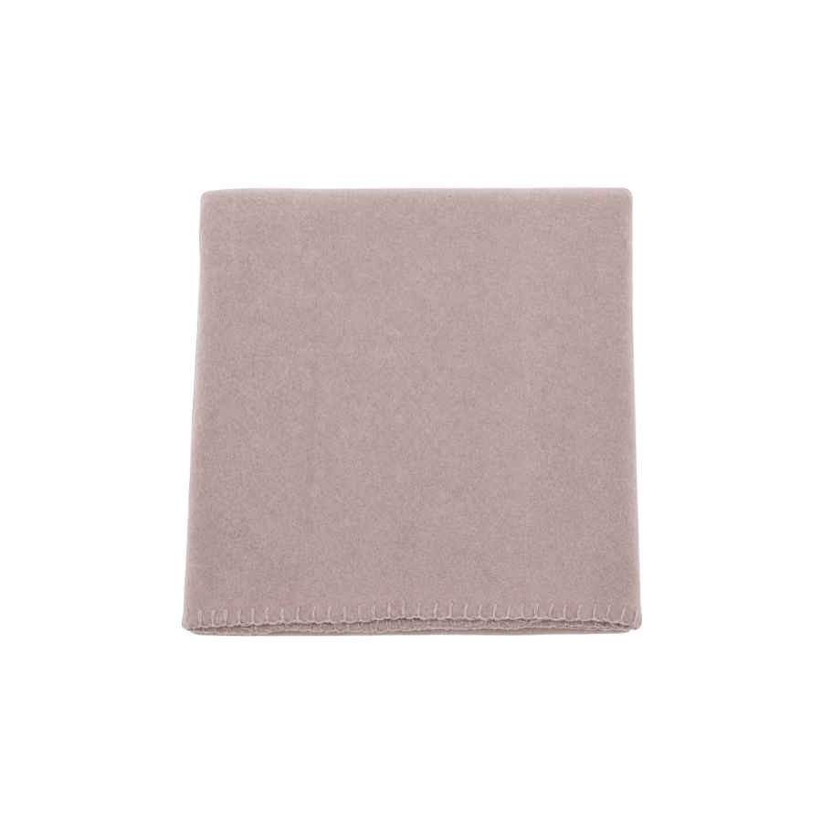Tæppe i Fleece 125x150cm Taupe