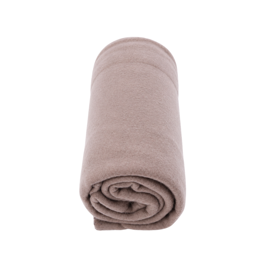 Tæppe i Fleece 125x150cm Taupe