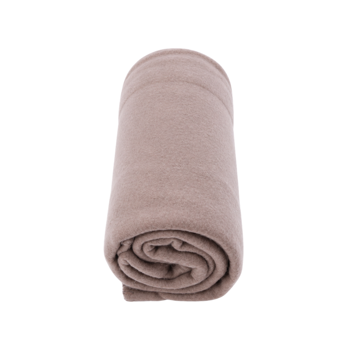 Tæppe i Fleece 125x150cm Taupe