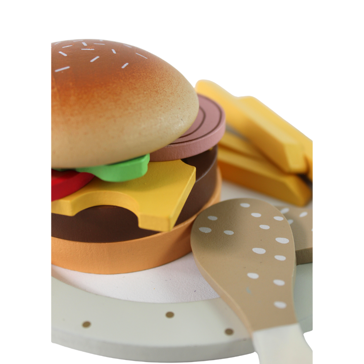 Trælegetøj Burger Sæt