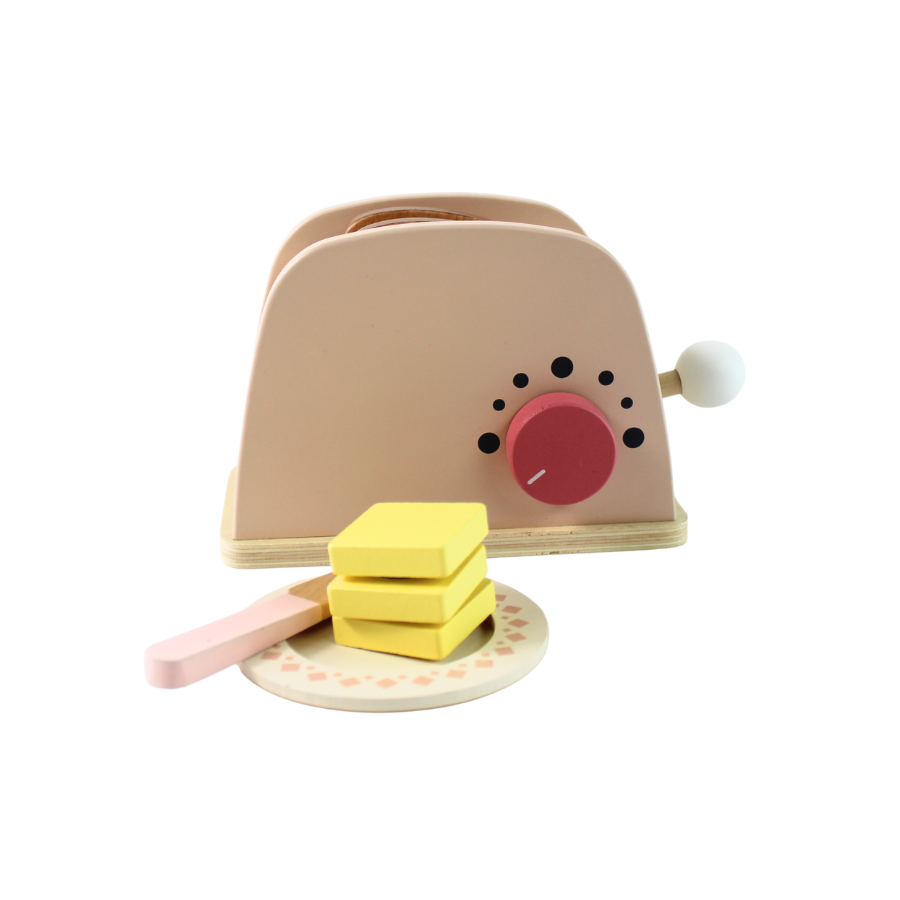 Trælegetøj Toaster Sæt