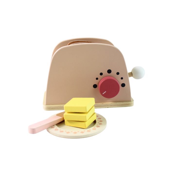 Trælegetøj Toaster Sæt
