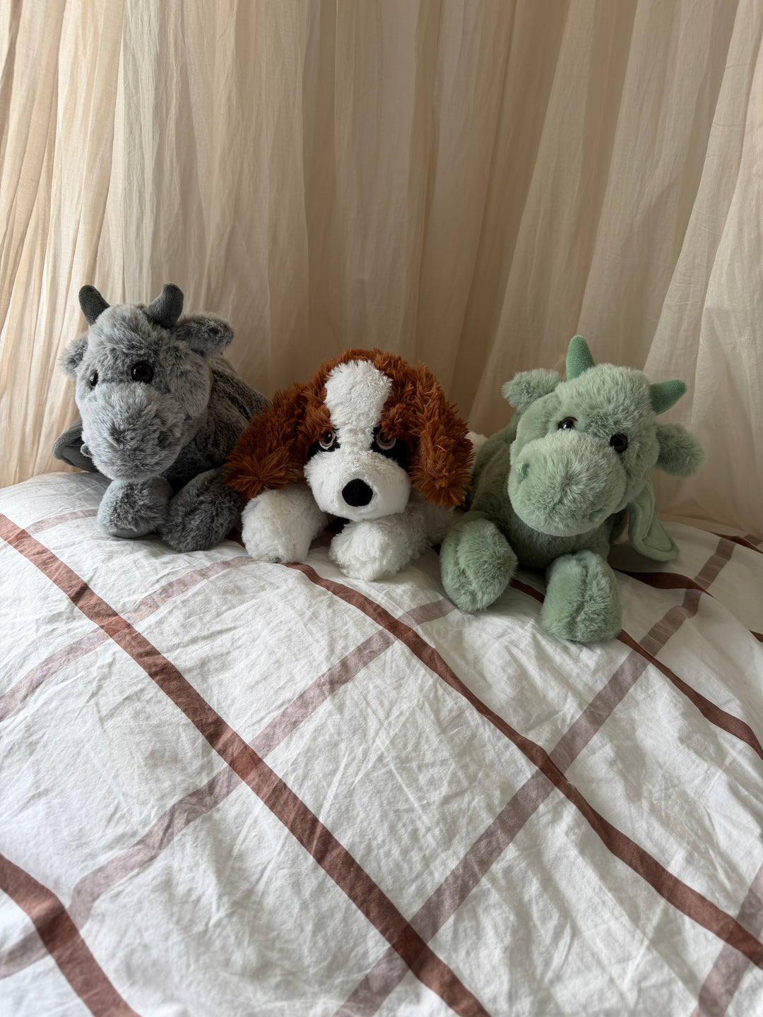 Bamse Drage ( 43cm) Grå