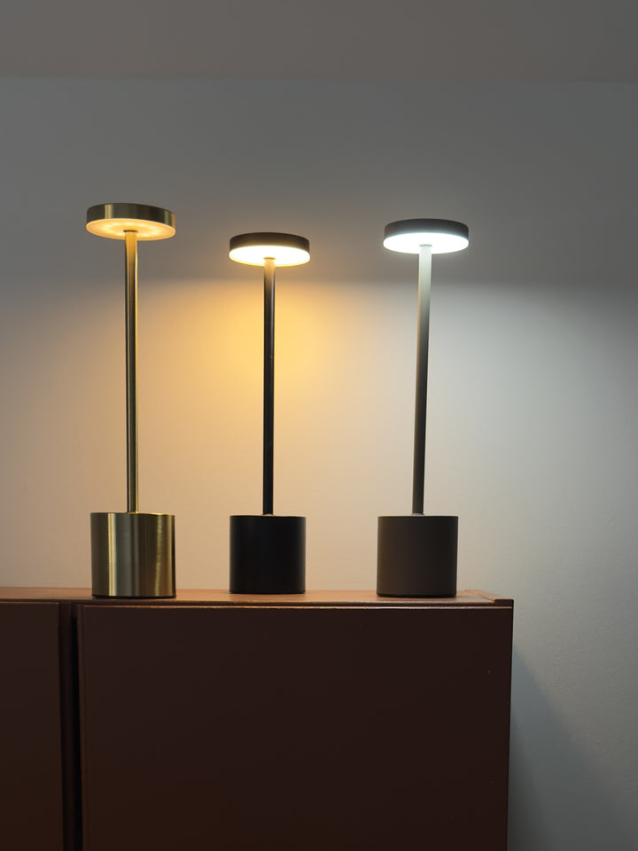 Bordlampe 8x34 cm Taupe