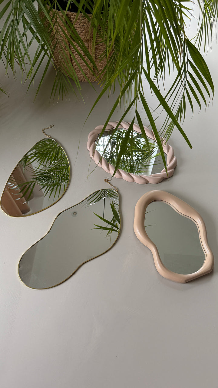 Spejl  METTA (21x29,6x3,4cm) Beige