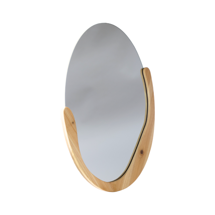 Vægspejl m. Træramme (40,3 x 59,5cm)
