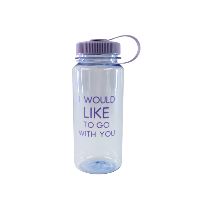 Vandflaske "Would like to go with you" (750ml) Lilla