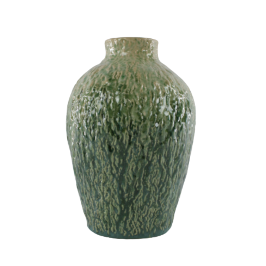Vase FLOREN  (Ø17x25 cm) Grøn