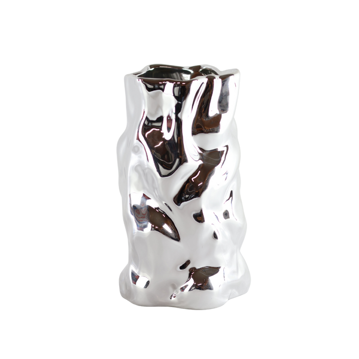 Vase GAFUR  (Ø15 x 25,5cm) Silver Farve