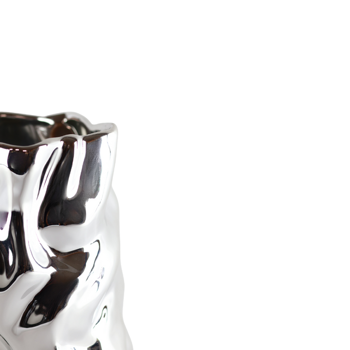 Vase GAFUR  (Ø15 x 25,5cm) Silver Farve