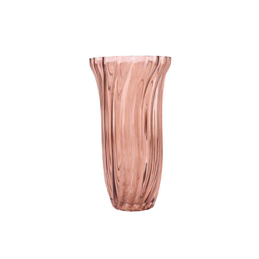 Vase Glas EDELLE  (Ø13,5 x 25,5cm) Amber