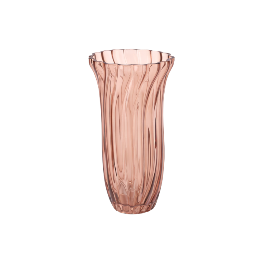 Vase Glas EDELLE  (Ø13,5 x 25,5cm) Amber