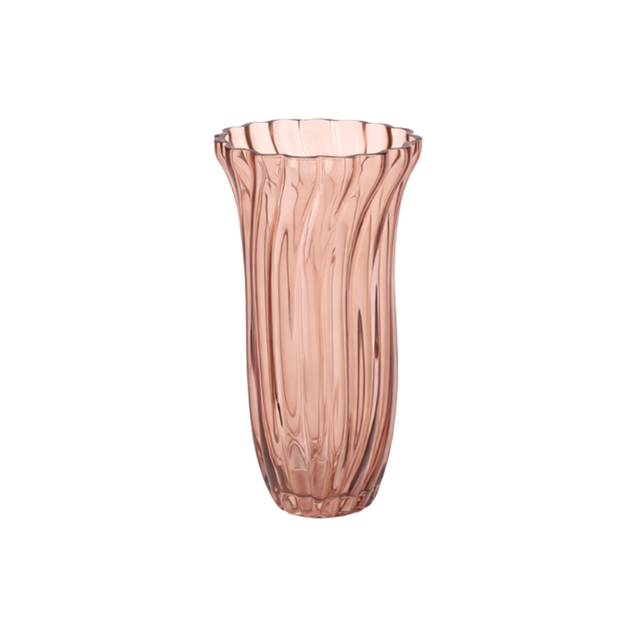 Vase Glas EDELLE  (Ø13,5 x 25,5cm) Amber