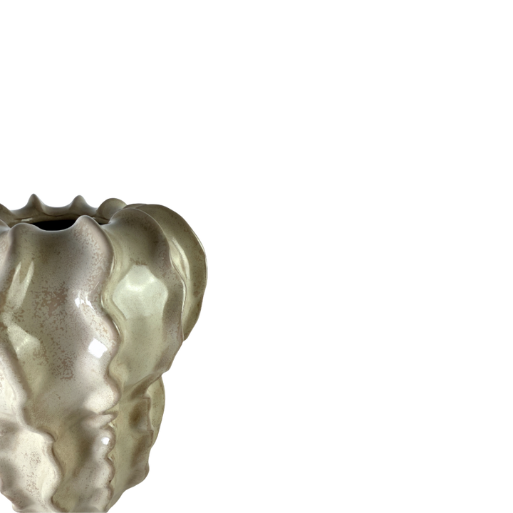 Vase FLORIDA  (18,5x17,8x24,7 cm) Beige