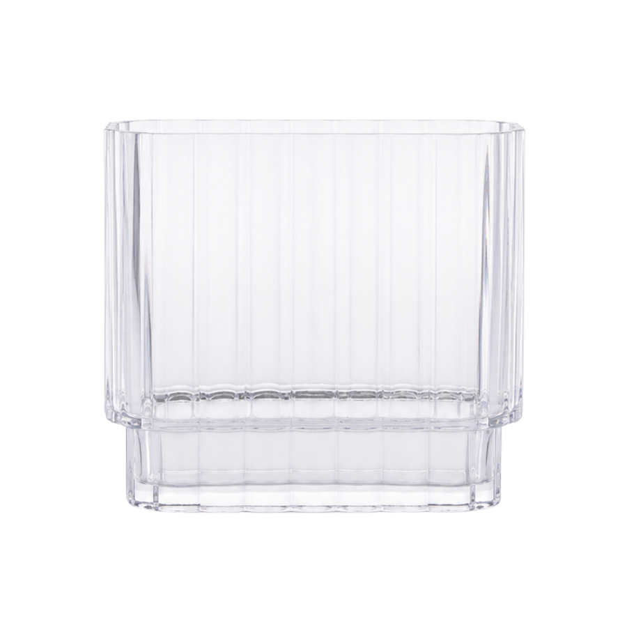 Vase i Glas 20x9x19,5cm Klar