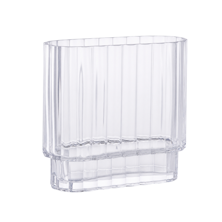 Vase i Glas 20x9x19,5cm Klar