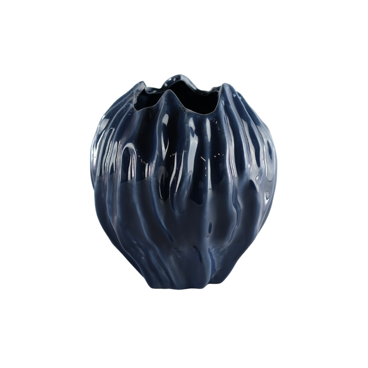 Vase i Kermaik FABIA (Ø18,2 x 20,7cm) Blå