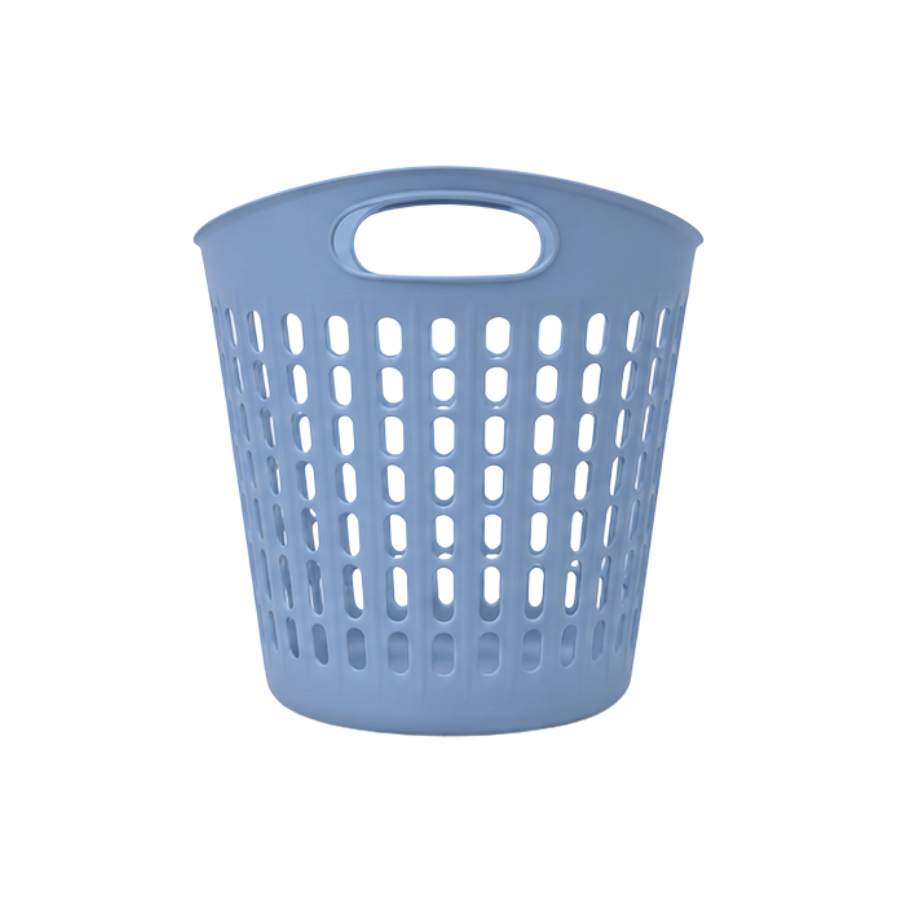 Vasketøjskurv Plast MARTIN Ø39x40cm Blå