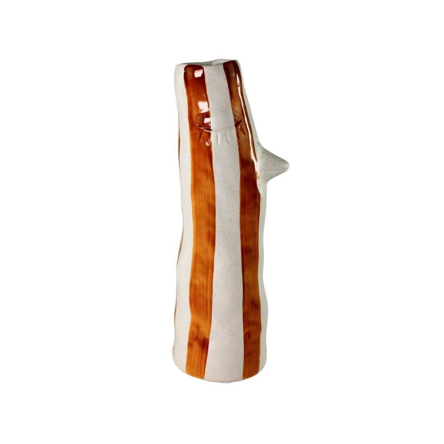 Villa Collection - Vase Whimsy Amber Stentøj (34cm)