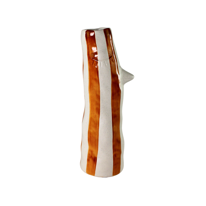 Villa Collection - Vase Whimsy Amber Stentøj (34cm)