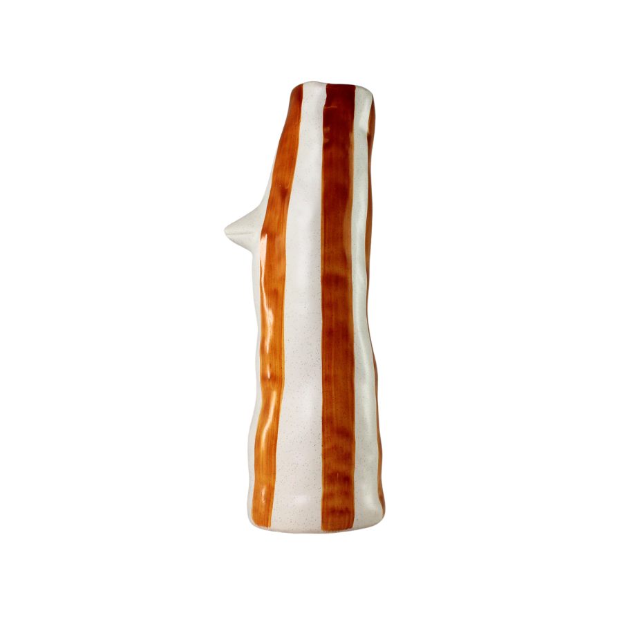 Villa Collection - Vase Whimsy Amber Stentøj (34cm)
