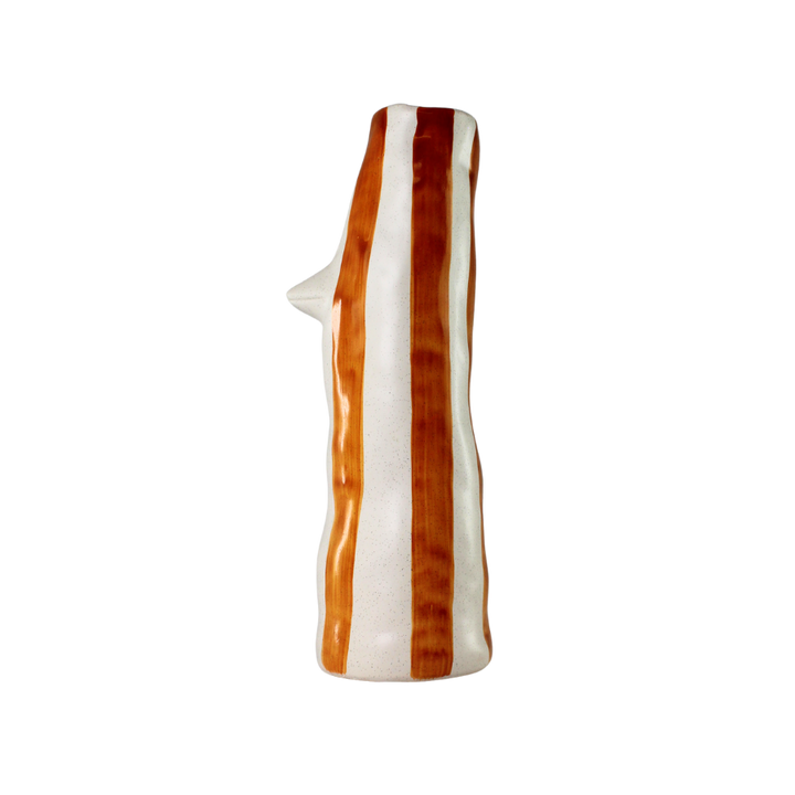 Villa Collection - Vase Whimsy Amber Stentøj (34cm)