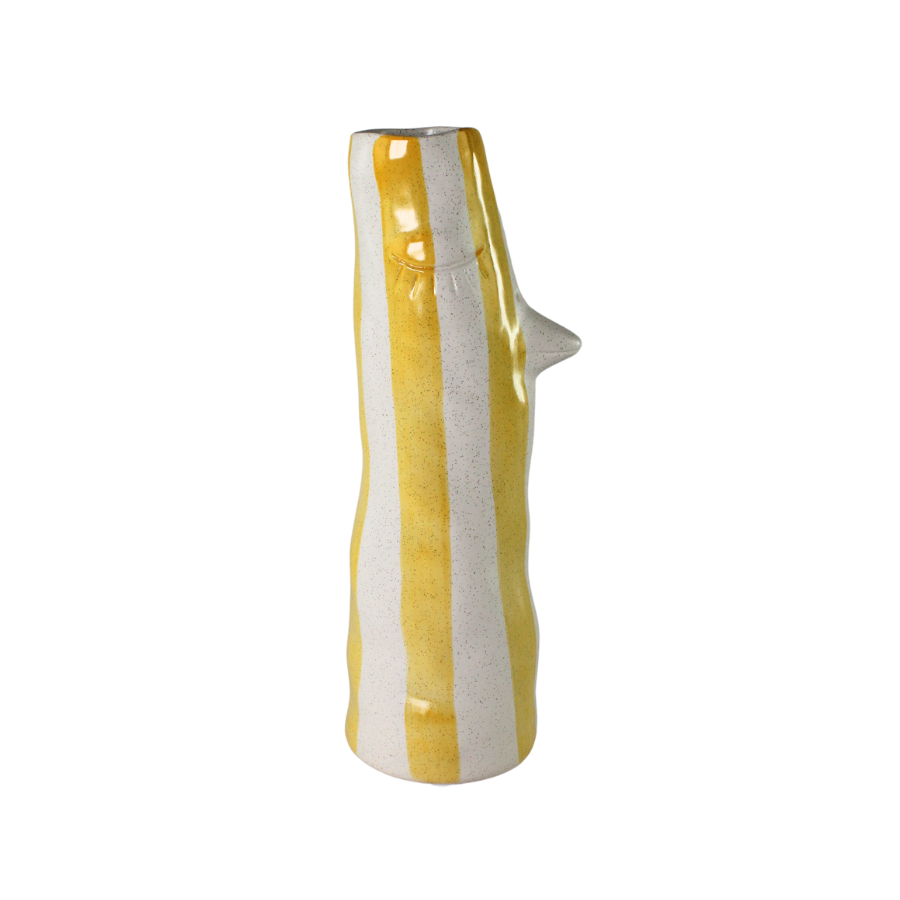Villa Collection - Vase Whimsy Gul Stentøj (34cm)