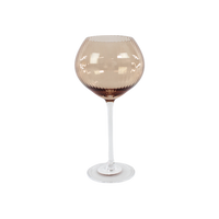 Vinglas AISYA Brun m. Transparent Stilk