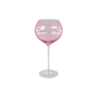 Vinglas AISYA Lyserød m. Transparent Stilk