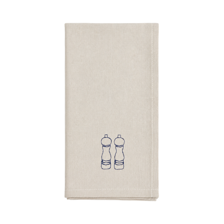 Viskestykke m. Salt/Peber Broderi (50x70cm)