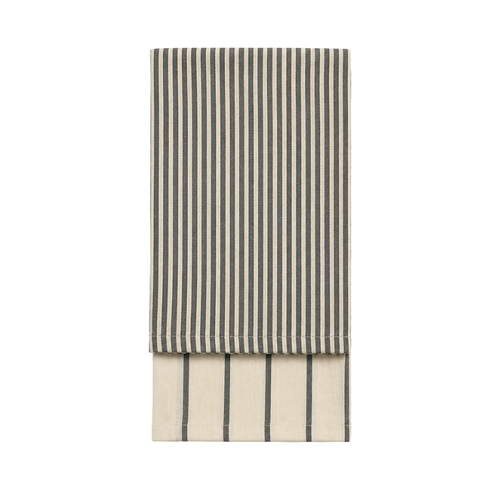 Viskestykke CORFITZ Strib Beige/Grå 2-pak (50x70cm)