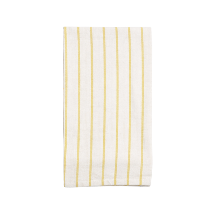 Viskestykke MEYSA (50x70cm). 2pk Beige m Gul striber