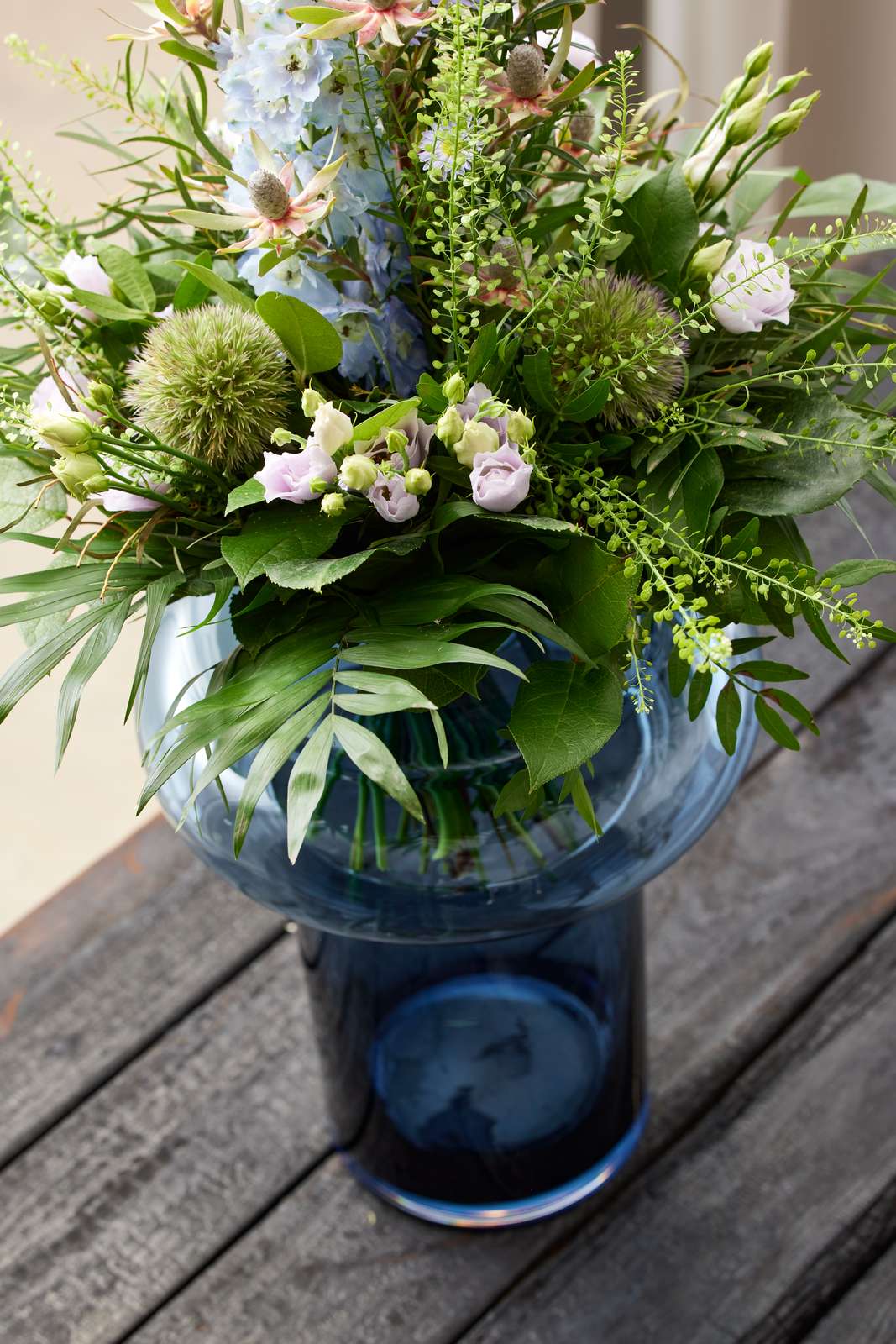 Lyngby - Tube Vase i Dark Blue (H:40cm)