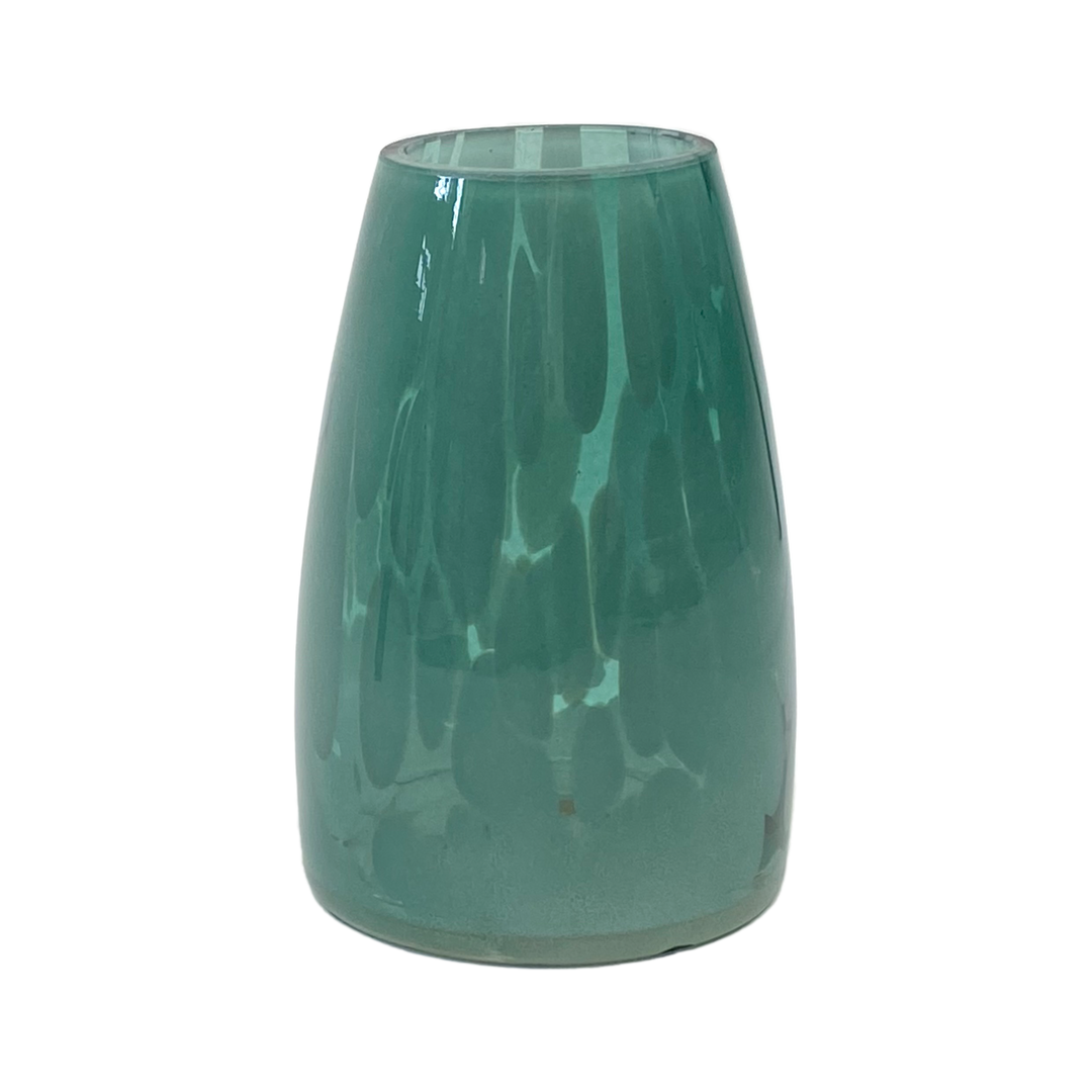 Glasvase - Mat Grøn (H:13cm)