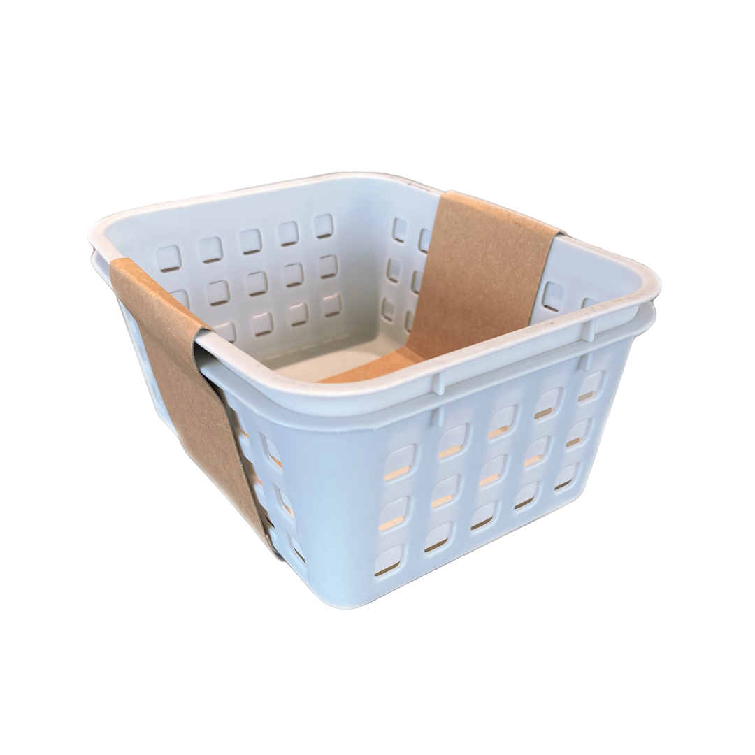 Plastik kurv - Grey - Ekstra Mini (2-pak)
