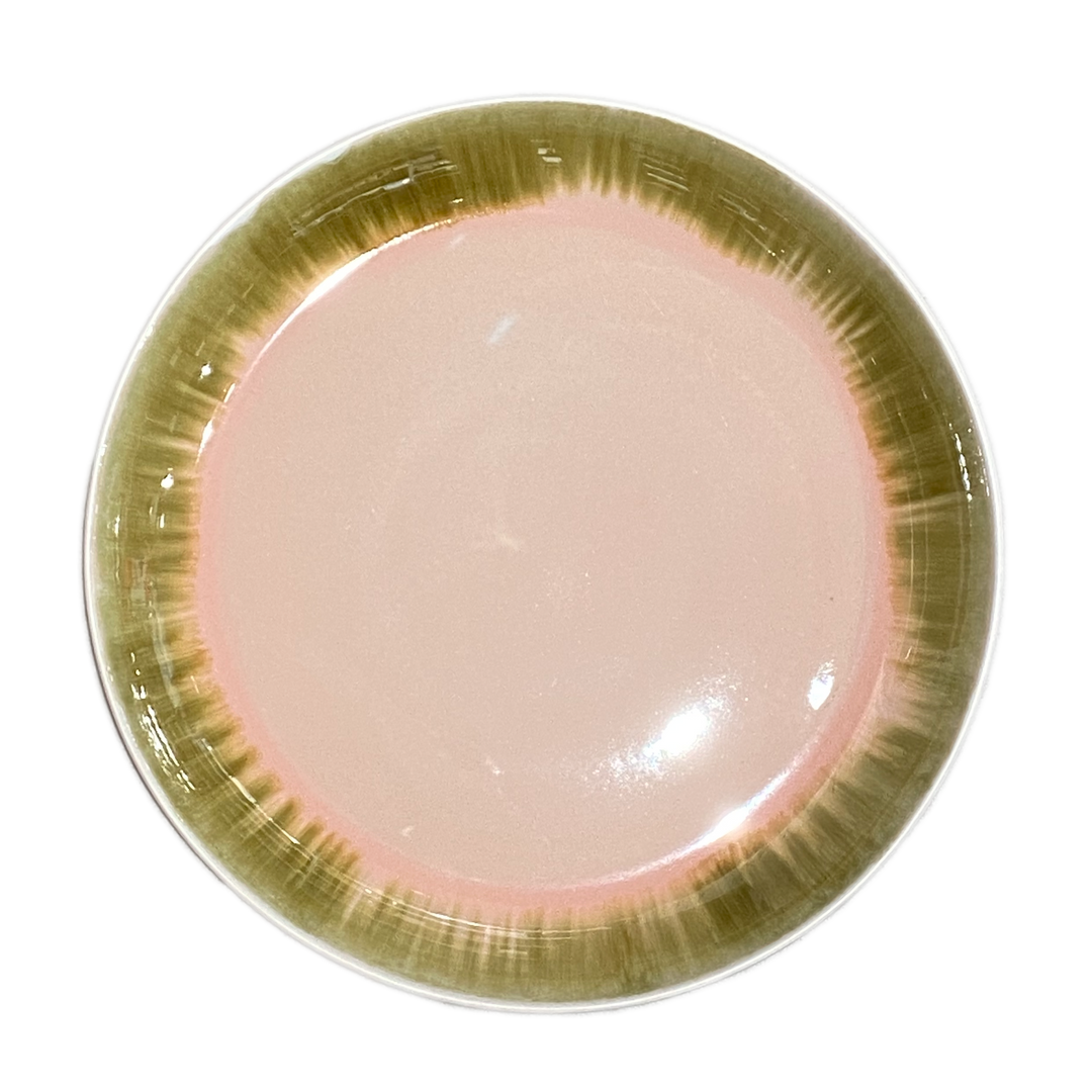 Asta Spisetallerken m/ Løbeglasur - Rosa (Ø26cm)